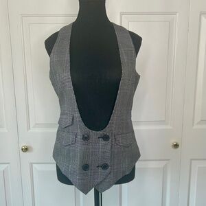 Ben Sherman Glen Plaid Vest in Size M